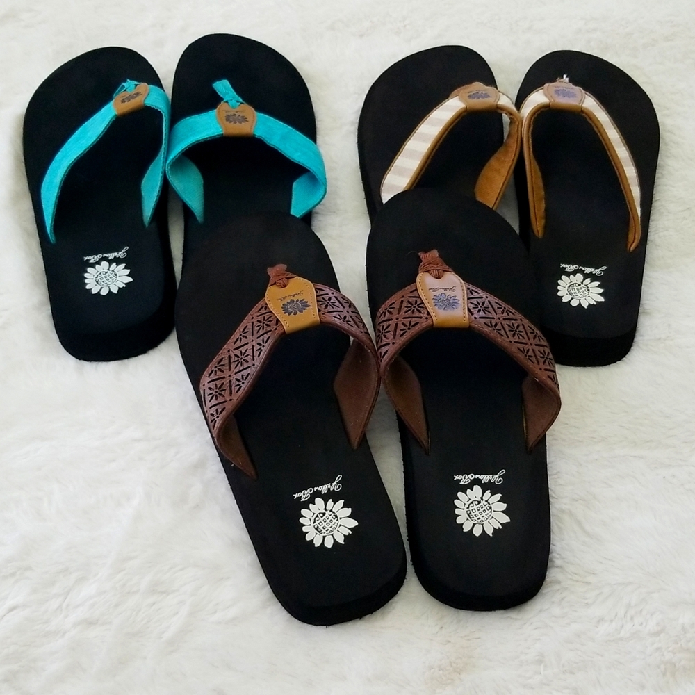 Yellow Box flip flop bundle